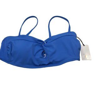 Shade And Shore Women's Size Medium 8-10 Twist Front Keyhole Bralette Bikini New